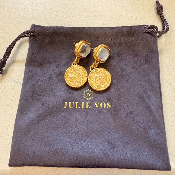 Julie Vos Trieste Coin Statement Earring - Picture 2 of 4
